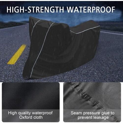 CS-1410 Universal Motorcycle Waterproof Cover Sun Protection Dust-proof Oxford Cloth UV Protection Wind Protection for Motorbike