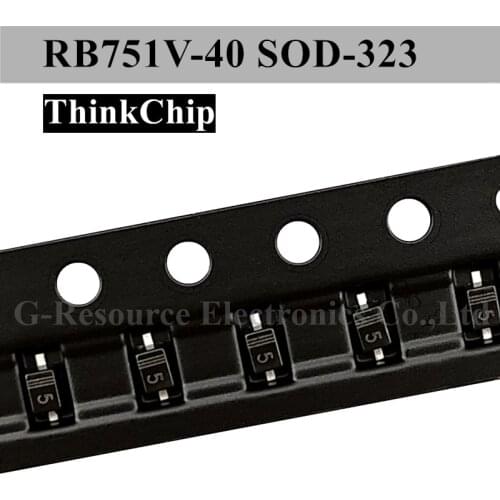 100pcs) RB751V-40 SOD-323 0805 SMD schottky diode RB751V RB751 (Marking 5)