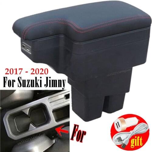 For Suzuki Jimny Armrest Jimny 2020 2019 2018 2017 JB74 Retrofit parts Car Armrest box Storage box car Interior accessories 6USB