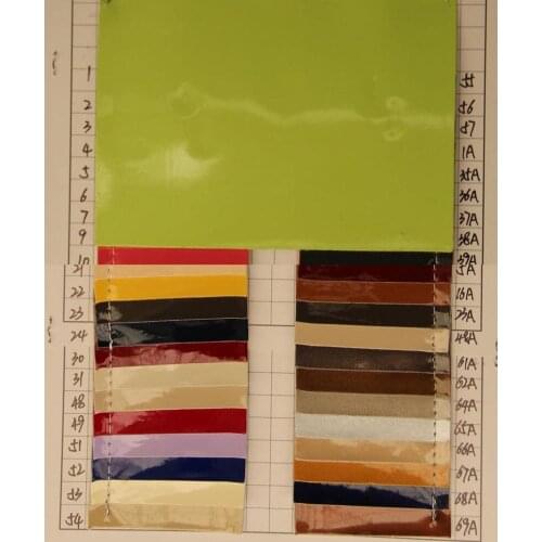 Quality mirror patent leather new smooth surface waterproof synthetic PU leather fabric wholesale