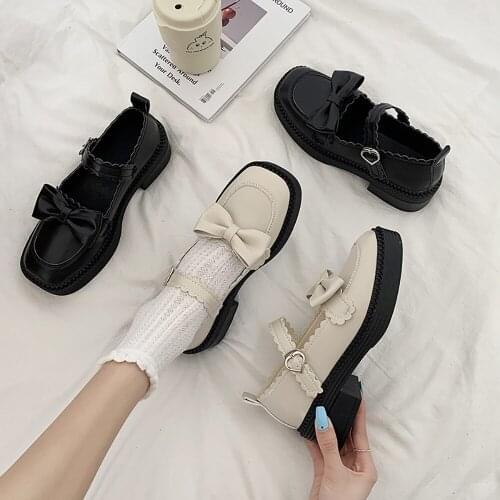 Japanese leather shoes girl Lolita summer JK uniform girl student original lolita soft sister Mary Jane shoes Z54