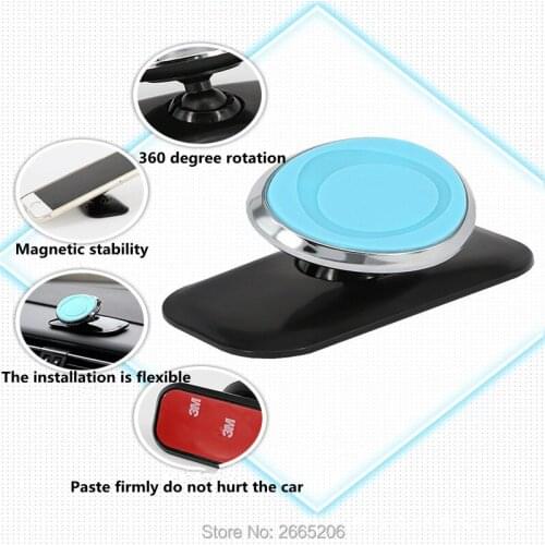 Magnetic Car Phone Holder 360 Rotation Car Holder Stand For Mitsubishi outlander 2016 lancer 10 9 pajero asx l200 accessories