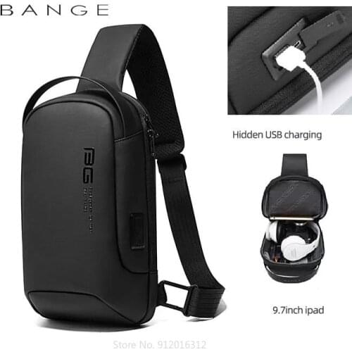 Xiaomi Fashion Anti-theft Crossbody Bag Shoulder Bags USB Charging Men Travel Chest Bag Short Trip Pack Waterproof Sling Bag