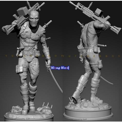 Wong Work Unpainted Resin 75mm Unassembled Garage Kits GK Model Kit Figure TD-2134