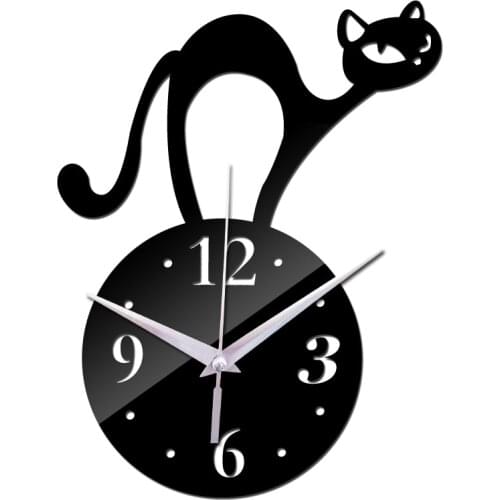 New Wall Clock Quartz Watch Diy Clocks Modern Acrylic Mirror 3d Stickers Reloj De Pared Circular Large Decorative Sticker