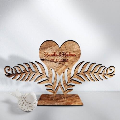 Personalized Is Leaf Filizi Wooden Trinket-4