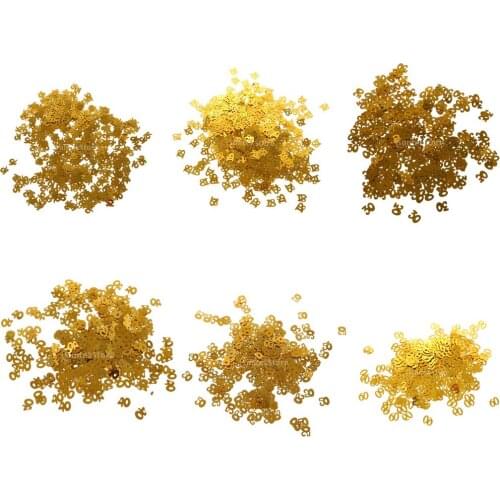 Sprinkles Figure Golden Wedding Birthday Anniversary Party Table Confetti