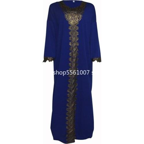 Plus Size African Dresses for Women 2021 Boubou Ankara Dashiki Embroidered Long Dress Woman Nigerian Muslim Abayas