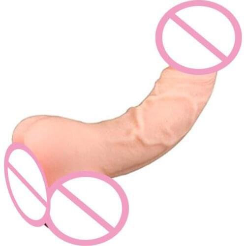 50LF Realistic Dildo with Double Heads Clitoris Stimulation Masturbating Sex Toy for Women Men Sex Toy