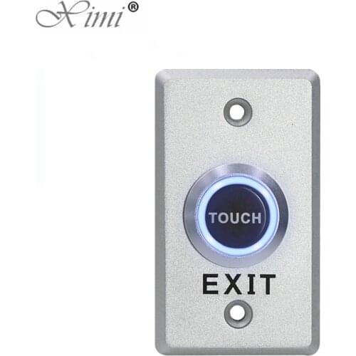 Touch Sensor Exit Switch Touch Type touch Exit Release Button Switch Access Control DC12V With LED Indicator Light