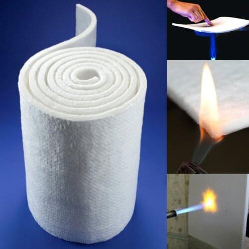 30x140cm 3/6/10mm Super Light Silica Aerogel Heat Insulation Mat Hydrophobic Mat Soft Solid Pad For Industrial Pipelines White