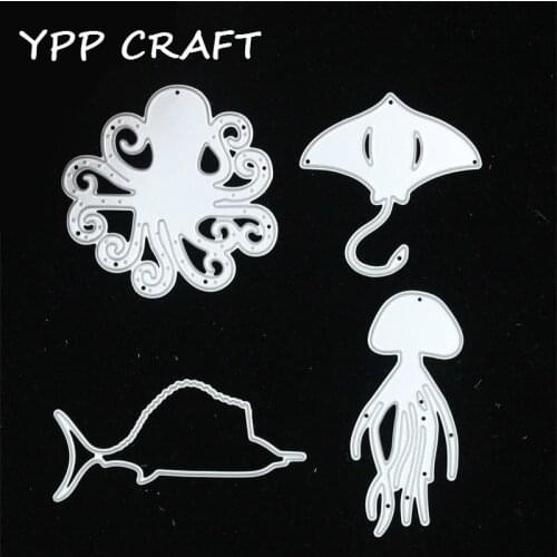 YPP CRAFT Octopus Metal Cutting Dies Stencils for DIY Scrapbooking/photo album Decorative Embossing DIY Paper Cards