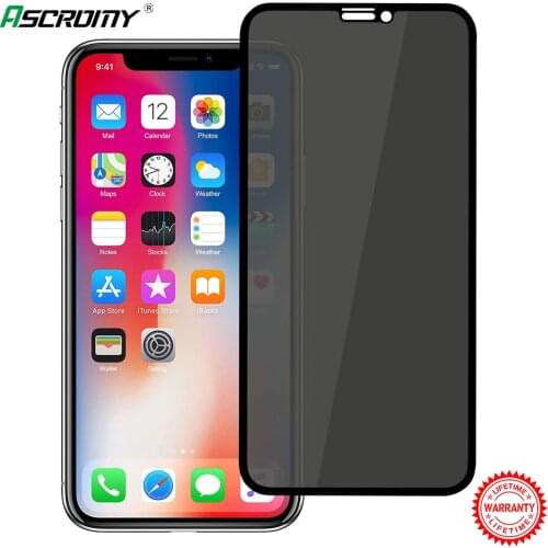 Privacy Anti Spy Tempered Glass Screen Protector for iPhone XR X XS Max 8 Plus 7 6 6S 11 Pro Protection Film ScreenProtector