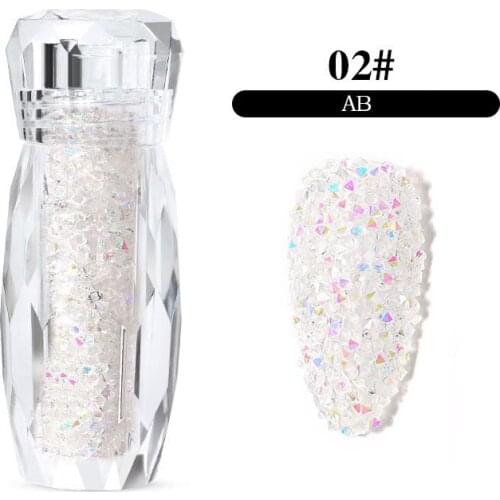Nail Art Accessories Symphony Fairy Beads Nail Sticky Diamonds Transparent Beads and Micro Diamonds Bottled