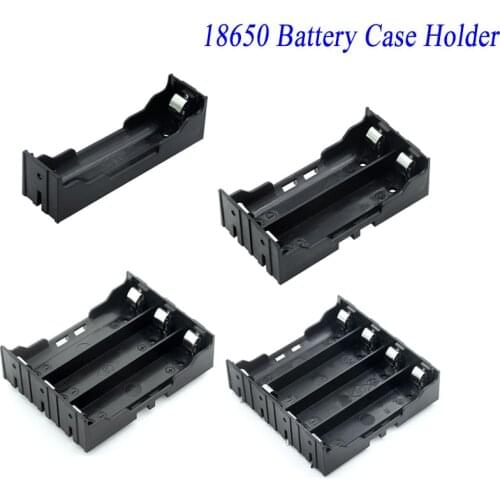 1pcs ABS 18650 Battery Holder Hard Pin 1X 2X 3X 4X 18650 Holder Batteries 18650 Case Box Rechargeable Battery Power Bank Case