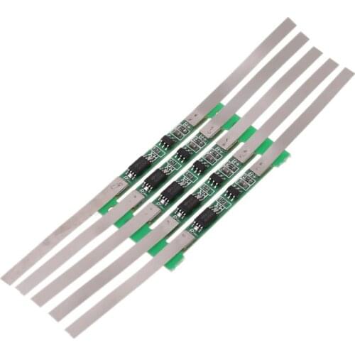 10pcs/set 3.7V 3A BMS Protection Board for 1S 18650 Lithium Battery Over Charge Protective Plat with Solder Belt W3JB