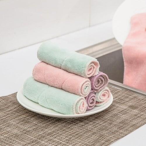 10pcs Super Absorbent Microfiber Kitchen Dish Cloth High-efficiency Tableware Household Cleaning Towel Kitchen Tools Gadgets
