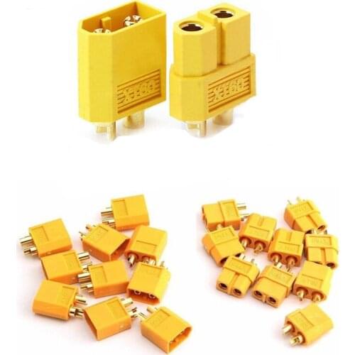 100pcs High Quality XT60 XT-60 Plug Male Female Bullet Connectors Plugs For RC Lipo Battery (50 pair) Wholesale