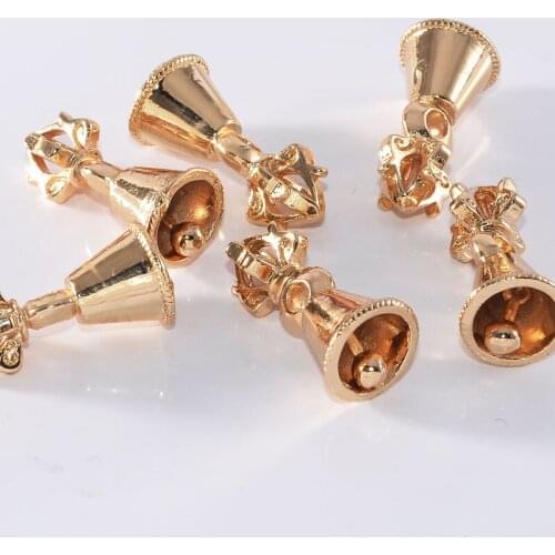 4PCS 10x22MM 24K Champagne Gold Color Plated Brass Buddha Magic Pestle Charms Pendants High Quality Diy Jewelry Accessories