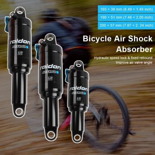 2021 NEW Mountain Bike Air Rear Shock Absorber 165mm/190mm/200mm with Lockout for XC MTB Bicycle Suspension Air Shock Absorber