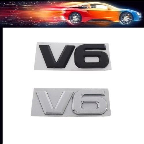 3D Premium V6 Engine Display car Hood Fender trunk Rear Bonnet Decal Emblem Badge Sticker for Mustang Ranger Nissan Toyota Honda