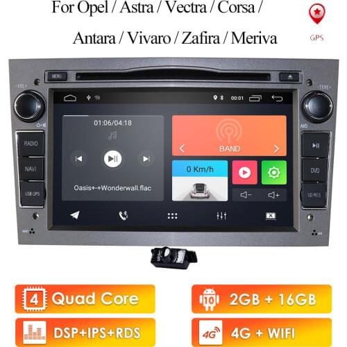 7" Android 10 Car GPS DVD Player Stereo For Opel Astra H G Zafira B Vectra C D Antara Combo Vauxhall Corsa C D Vivaro Quad Core