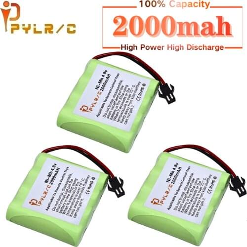 4.8v 2000mah Rechargeable Battery For Rc toys Cars Tanks Robots Gun AA NI-MH Battery 4.8v Battery Pack For Rc Boats With SM Plug