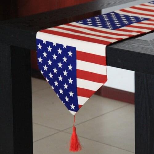 British style usa flag table cloth American country flag gift table cloth table mats bed end flag table runner