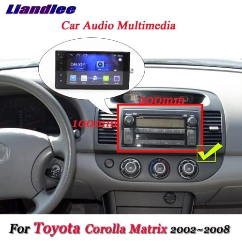 Auto Multimedia Player For Toyota Corolla/Matrix 2002-2008 Radio Stereo GPS Navigation Carplay Car Android System HD Screen