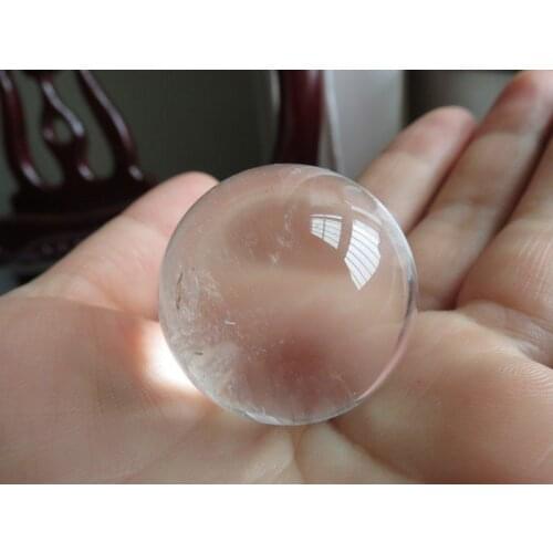 Free Shipping 04821 34mm natural clear quartz crystal sphere ball heal