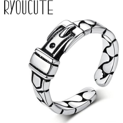 Bijoux Bohemian Vintage Silver Color Belt Rings For Women Engagement Rings Girls Party Gifts Anillos 2020