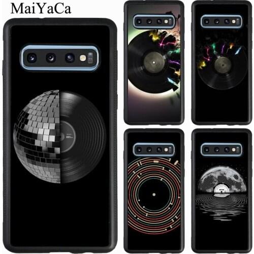 Vinyl DJ Record Art Case For Samsung Galaxy A51 A71 A21S A20e A31 A50 A70 M21 M31 S9 S10 S20 Plus Note 20 Ultra