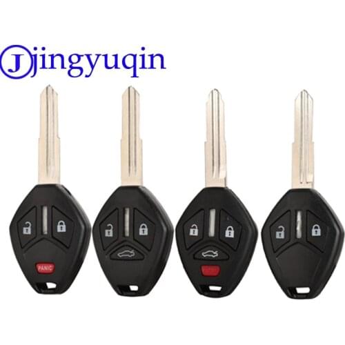 Jingyuqin Remote Car Key Case Cover For Mitsubishi Lancer Outlander Endeavor Galant MIT8 Blade Key Shell Case 2/3/4 B