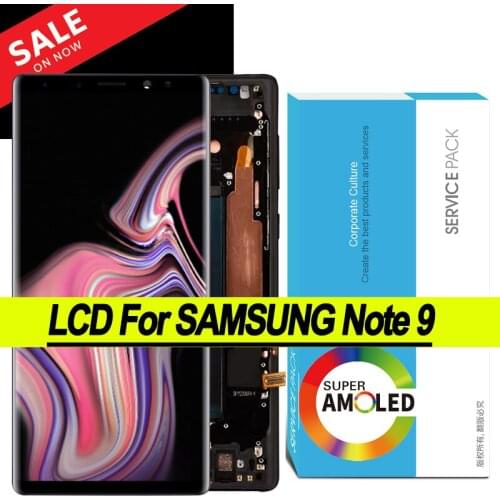 100% Tested 6.4'' Display with Burn Shadow for Samsung Galaxy Note 9 Note9 N960F LCD Touch Screen Repair Parts + Service Pack