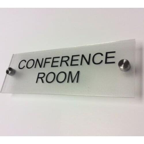 DIY House Number PERSONALISED OFFICE DOOR SIGN PLAQUE - WALL GATE NAME WITH STANDOFFS - 300x100MM