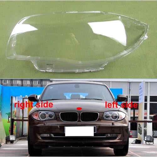 For BMW 1 Series E82/E87 2008 2009 2010 2011 Lampshade Lamp Shade Front Headlight Cover Shell Transparent Headlamp Cover Lens