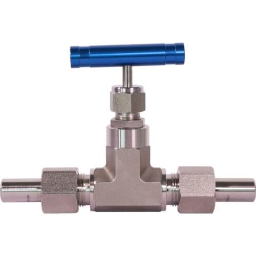 Needle valve High pressure stainless steel butt weld needle valve high temperature Needle Valve + 2 weld ends 6mm