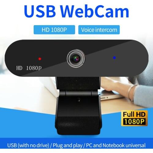 Live beauty desktop computer camera with microphone camera drive-free notebook USB meeting 1080P