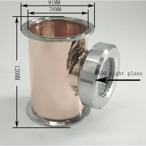 Vodka Column Distillation 3" Copper column for bubble plate column， reflux column whisky vodka run gin