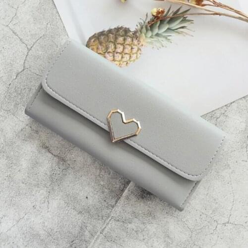 Women Wallet PU Leather Purse Female Long Wallet Golden Love Pouch Handbag For Women Coin Purse Card Holders Clutch