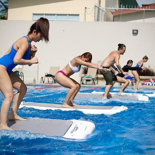 2*0.9*0.1m Inflatable Floating Water Yoga Mat Mattress Mat Hot Sale With Free Pump Airtrack For Water Training Wrestling Mat