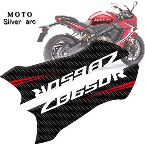 Motorcycle 3D carbon fiber Sticker Decal Emblem Protection Tank Pad for HONDA CB650R CB 650R 2019
