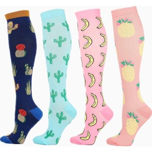 New Running Compression Socks Fit Medical Edema Diabetes Varicose Veins Atheletic Circulation Crossfit Marathon Cycling Socks