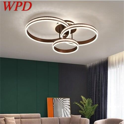 WPD Nordic Gold Ceiling Lights Fixtures Modern Creative Round Lamps LED Home For Living Room