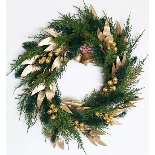 Christmas Wreath Pine Wreath for Front Door Wall Window Wedding Party Office Garden Farmhouse Home Decoration
