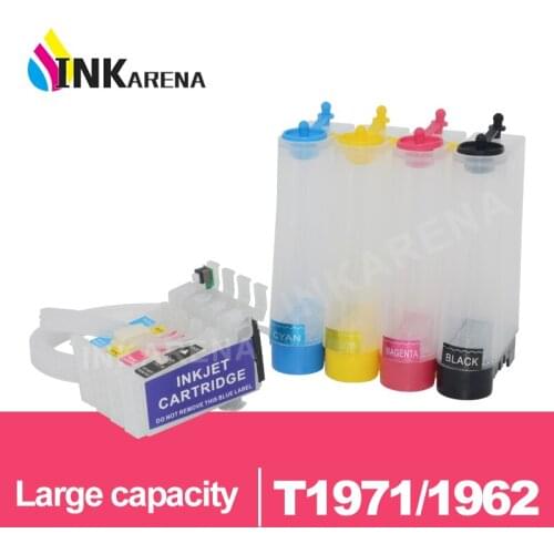 INKARENA T1971 T1962 - T1964 Continuous Ink System With ARC Chip Ciss For Epson XP-201 XP-211 XP-204 XP-401 XP-411 XP-214 XP-101