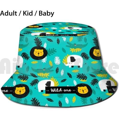 Wild World Sun Hat Foldable UV Protection Wild Wild Animals Wildness Lovely Animals Cute Case Cartoon Phone Portrait