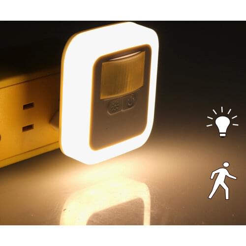 Led Night Light Wireless Sensor Motion Sensor Light Bedroom Decor Lamp Mini Square Night Lights Baby Room Bedroom Corridor Lamp