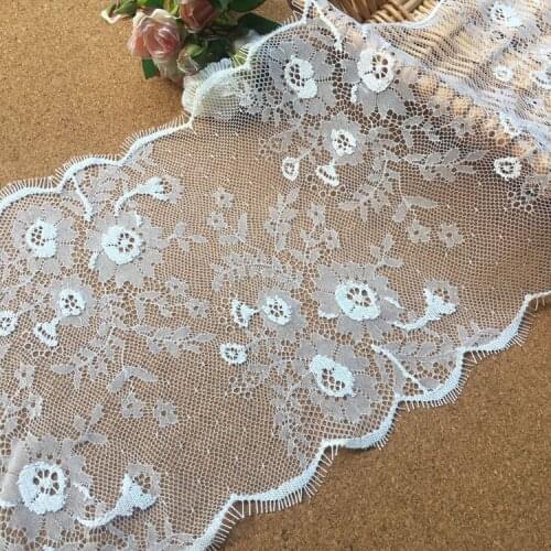 High-end clothing white black red eyelashes yarn flower fabric lace flower DIY skirt accessories