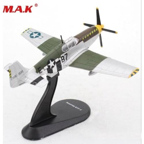 1/72 Scale P-51B Fighter Plane Model Toys Zinc Alloy Airplane Aircraft Toys for Boys Gift Collection